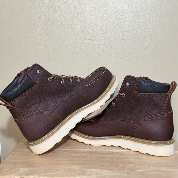 Irish Setter Ashby Moc Soft Toe Leather Work Boots Brown 83605 Men's 13 2E Wide - Picture 5 of 8